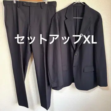 [컨디션 최상] 유니클로 감동 자켓 울라이크 네이비 셋업 XL