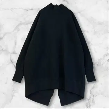 VERMEIL par iena 하이넥 롱 풀오버 블랙