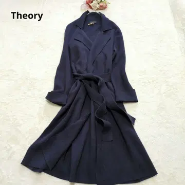 Theory 가운 코디건 더블 페이스 캐시미어 네이비 S