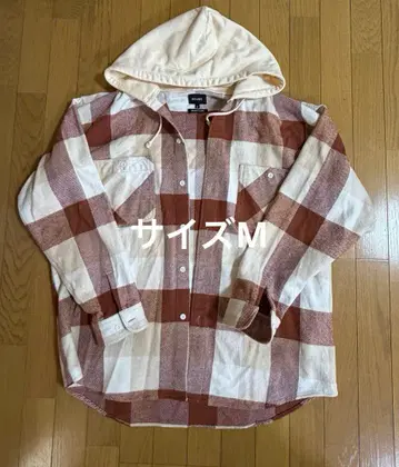 BEAMS 빔즈 후드 부착 긴팔 셔츠 사이즈 M