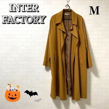 인터 팩토리 INTER FACTORY 브라운 롱 코트 M
