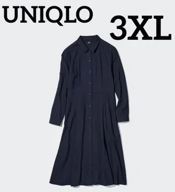 유니클로 UNIQLO 빅 사이즈 소프트 플란넬 플레어 원피스 3XL