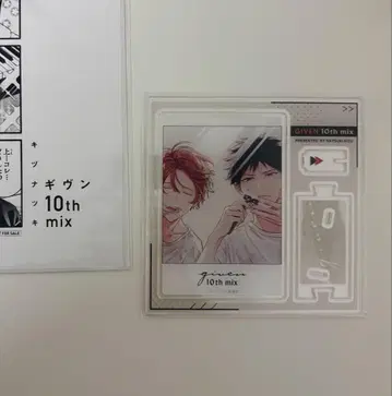 기븐 10th mix 아크릴 카드 스탠드 특전 페이퍼