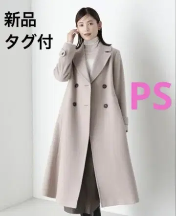 빅 칼라 더블 체스터 코트 NATURAL BEAUTY BASIC