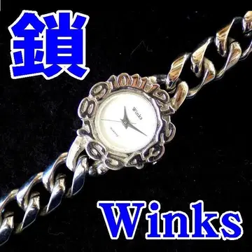 Winks 체인 팔찌 여성용 워치 약 16cm [배터리 교환]
