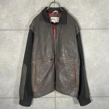 가죽 자켓 천연 가죽 울 절개 90s A-2 페이드 아메카지