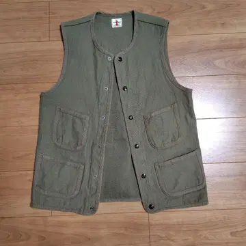 SAMURAIJEANS 코튼 베스트 올리브