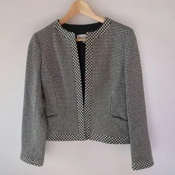 HANAEMORI 노카라 체크 자켓 38