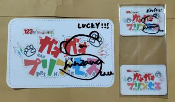 NMB48 신사와 나오 친필 사인 스티커 가오가오 프린세스 당선품