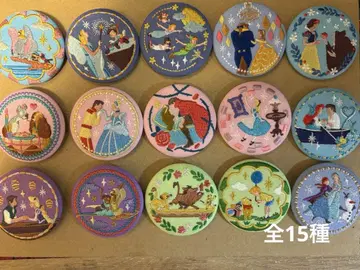 디즈니 자수 캔뱃지 풀 컴프 세트