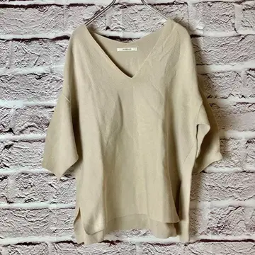 z1474: OUVRAGE CLASSE 반팔 니트