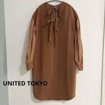 UNITED TOKYO 시어 슬리브 원피스 사이즈 1