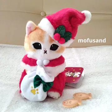 모프 샌드 mofusand 선물 산타냥 봉제 인형 S