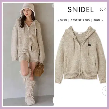 미개봉 신상 SNIDEL 로빙 니트 후디 완판 색상 IVR