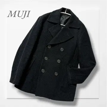 무인양품 P 코트 (S) 블랙 심플 댄디 스테디셀러 오피스 캐주얼 휴일