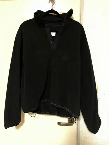 [ 정가 37400 ] stein 블랙 풀오버 플리스 자켓