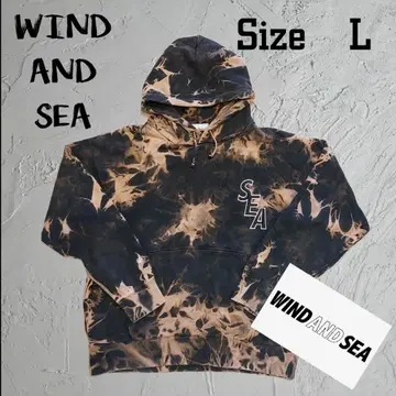 [레어] 기무라 타쿠야 WIND AND SEA 후드티 다이 다이 패턴