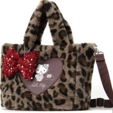 아베일 산리오 헬로키티 레오파드 무늬 백 2way 타입