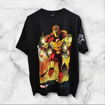 HUF x MARVEL 아이언맨 티셔츠 L 사이즈 블랙