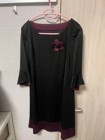 [새상품급] 마리콴트 7부 소매 원피스 결혼식 경사 원피스