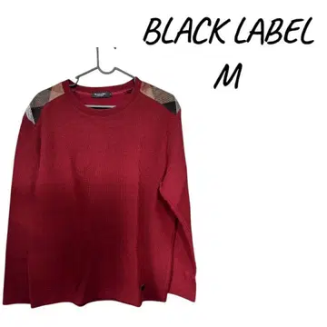 [ 새상품급 ] 남성용 BLACK LABEL 빨간색 니트 스웨터 M