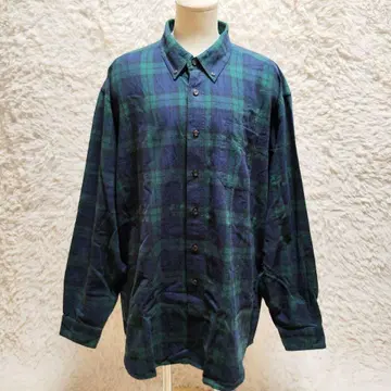 레어 L.L.Bean 엘엘빈 타탄 체크 셔츠 BD 셔츠 XL