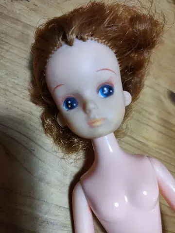 리카짱 인형 본체 브라운 머리 파란 눈 2대 리카짱 쇼와 레트로
