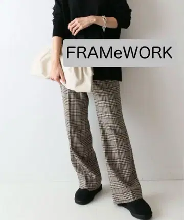 FRAMeWORK T/W 체크 풀렝스 팬츠 사이즈 40