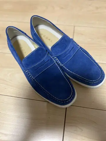 REGAL 스웨이드 로퍼 파랑