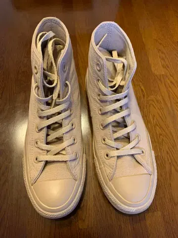 emmi x CONVERSE 콜라보 올스타 하이컷 베이지 스니커즈