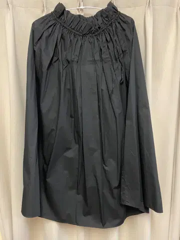 ZARA 블랙 롱 스커트 개더 스커트 허리밴딩 여성용