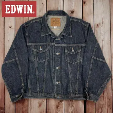 10M270 EDWIN 블랙 계열 다크 네이비 데님 자켓 G 아우터