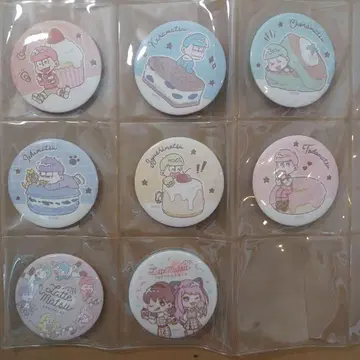라떼마츠 캔뱃지 8개 세트