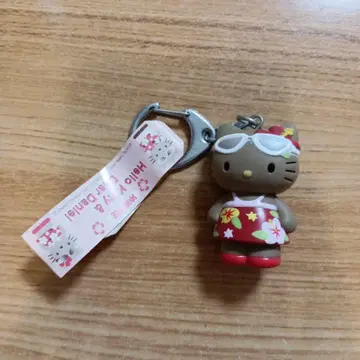 오키나와 한정판 일광화상 키티 키링 레어