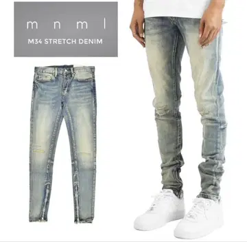 mnml M34 STRETCH DENIM 데님 30inch