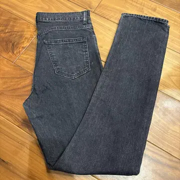 MEYAME 블랙 스트레이트 데님