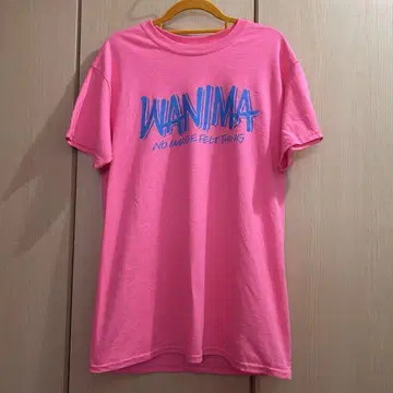 WANIMA T셔츠 핑크 x 블루
