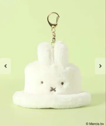 [ 미사용 새상품 ] 미피 미니 퍼 햇 참 키링 복슬복슬