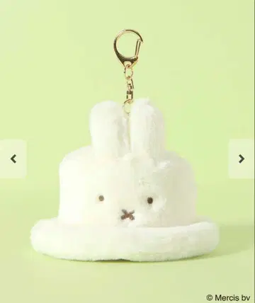 [ 미사용 새상품 ] 미피 미니 퍼 햇 참 키링 복슬복슬