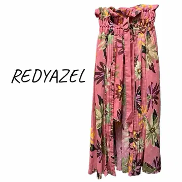 REDYAZEL 새상품급 꽃무늬 플리츠 롱 스커트