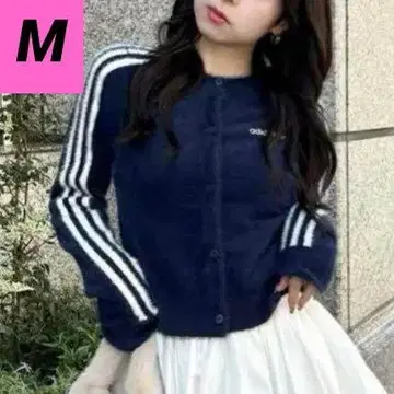 M 아디다스 플러피 니트 가디건 리나티 새상품 인기