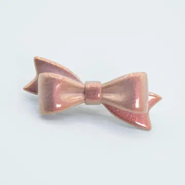 ritsu x ayano 콜라보 Ribbon Ear Cuff 로즈 핑크