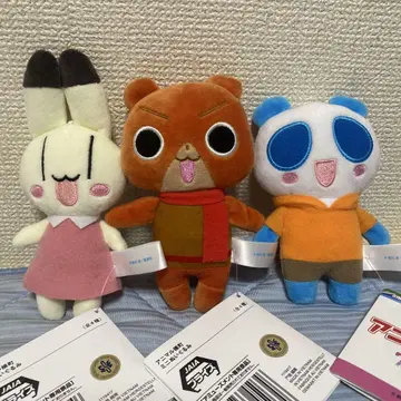 애니멀 가로 미니 봉제 인형 3종 세트