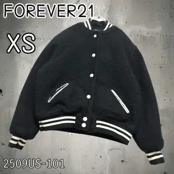 FOREVER 21 바시티 자켓 블랙 XS