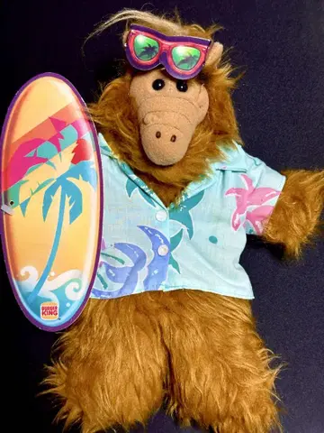 ALF 알프 버거킹 봉제 인형 서핑 빈티지 80s
