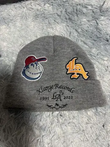 XLARGE LA 로고 니트 모자 원사이즈