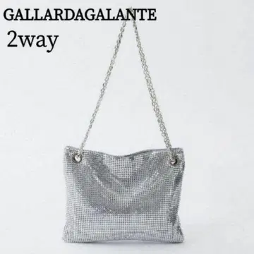 GALLARDAGALANTE 메탈 숄더백 실버 2way