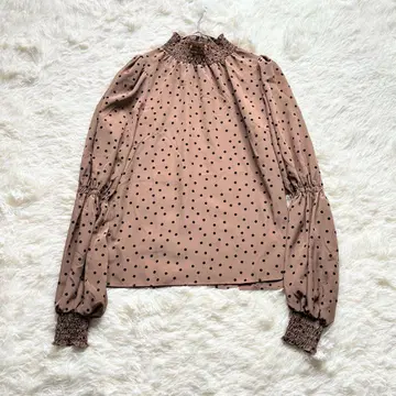 Spick & Span 23AW 긴팔 풀오버 블라우스 도트 무늬
