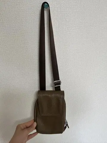 소가죽 파우치 브라운 숄더백