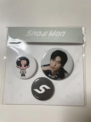 Snow Man 메구로 렌 POPUP 캔뱃지 서울 한국 한정판